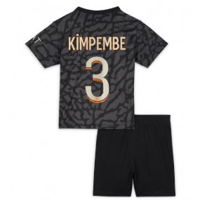 Paris Saint-Germain Presnel Kimpembe #3 Replica Third Stadium Kit for Kids 2023-24 Short Sleeve (+ pants)